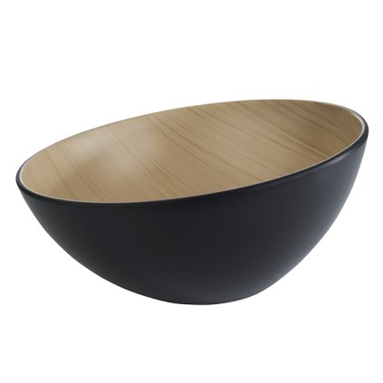 143384 melaminova misa 2 6 l 285x140 mm cerna hneda aps 84925