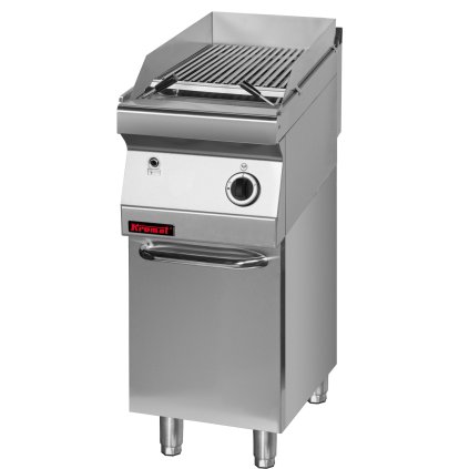 143906 lavovy gril 7 kw na uzavrenem podstavci skrine 400x700x900 mm kromet 700 ogl 400 s d