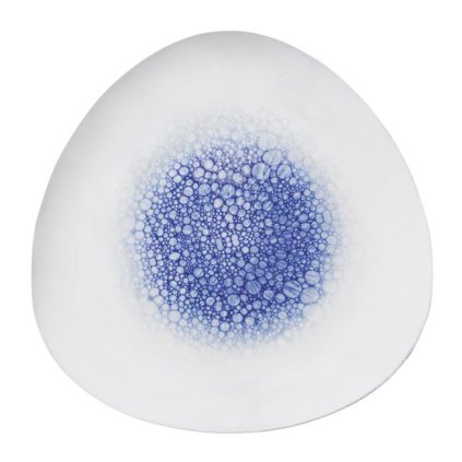 146018 trojuhelnikovy talir 270x270 mm bily modry fine dine earth colours serenity