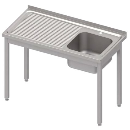 168695 stul s umyvadlem s jednou misou na prave strane bez police 800x700x850 mm stalgast 983817080