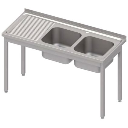 168938 stul s dvojitym drezem na prave strane bez police 1300x600x850 mm stalgast 983916130