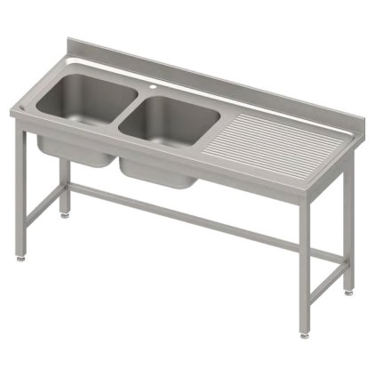 169883 stul s dvojitym drezem na leve strane bez police 1900x600x850 mm stalgast 984576190