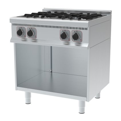 170774 plynovy sporak 4 plotynky volne stojici rada 700 17 kw 800x700x900 mm technica 247017