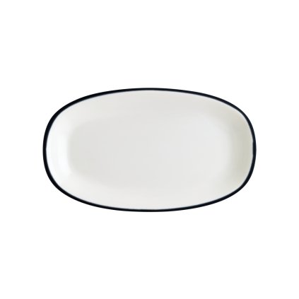 171407 ovalny talir 240x140 mm bonna linea black