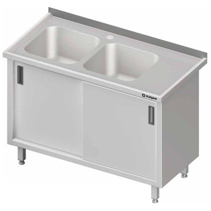 28244 stul s dvoukomorovym drezem po leve strane posuvne dvere 1500x700x850 mm stalgast 980917150