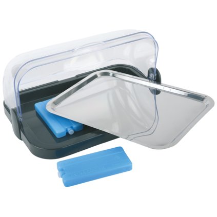 44015 chladici vitrina obdelnikova s poklopem roll top 440x320x205 mm cerna aps 09104