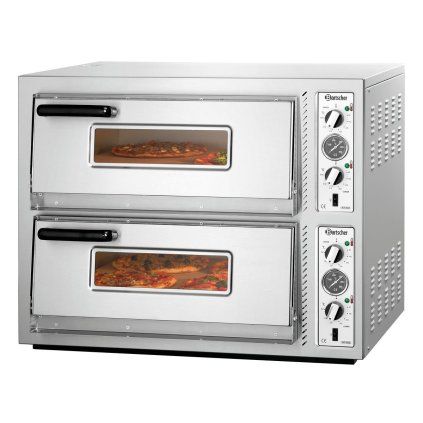 70433 1 dvoukomorova pec na pizzu 8 x pizza 30 cm bartscher nt 622