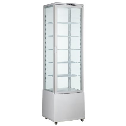 74879 stolni chladici vitrina bila s osvetlenim led 270 l 556x526x1913 mm technica cold line air
