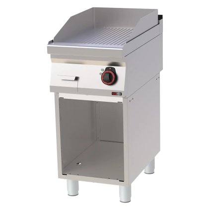 Grilovacia doska 40x51 elektrická ryhovaná s podstavbou 400 V | REDFOX - FTR 70/40 E