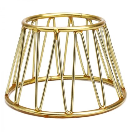 Verlo podstavec okrúhly pr. 15 cm, výš. 10 cm, zlatý| TOM, V-7500
