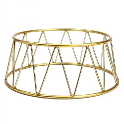 Verlo podstavec guľatý pr. 25 cm, výš. 10 cm, zlatý| TOM, V-7502