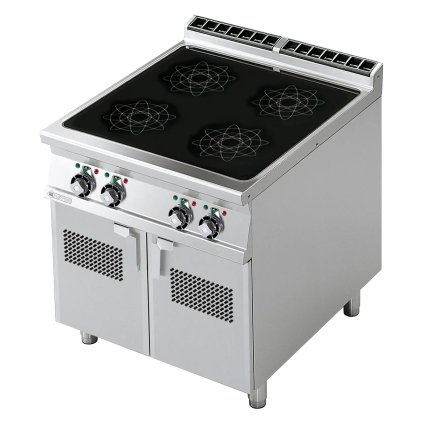 Sporák indukčný elektrický 4x platnička s podstavbou 400 V | RM - PCI-78ET
