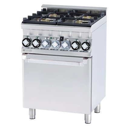 Sporák kombinovaný s teplovzdušnou elektrickou rúrou GN 1/1 - 4x horák  | RM - CFM4-66GEM