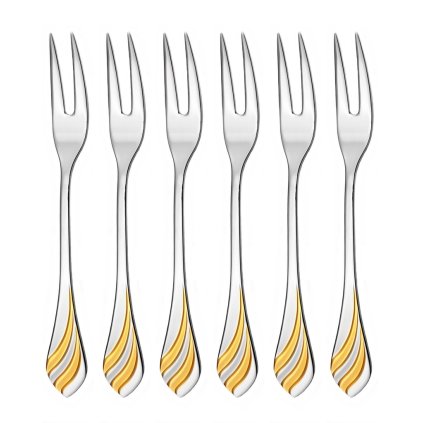 Vidlička na nárez pozlátená MELODIE 6-dielna sada | TONER, 603724G6