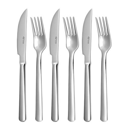 Jedálenský príbor PROGRES NOVA 6-dielna steaková sada | TONER, 6036S089