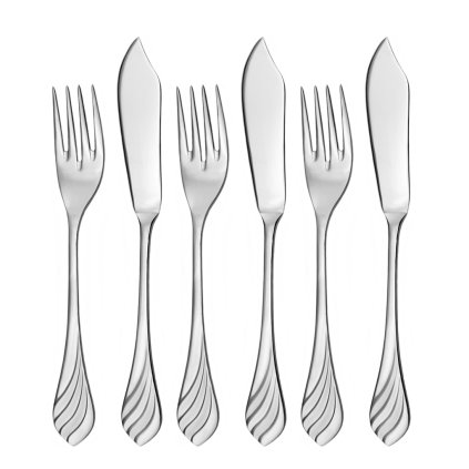 Jedálenský príbor MELODIE 6-dielna rybia sada | TONER, 6037S028