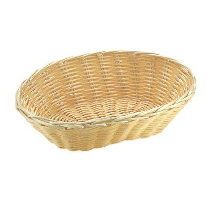Okrúhly košík z polypropylénu 210x100x60 mm béžový APS Basic 793918