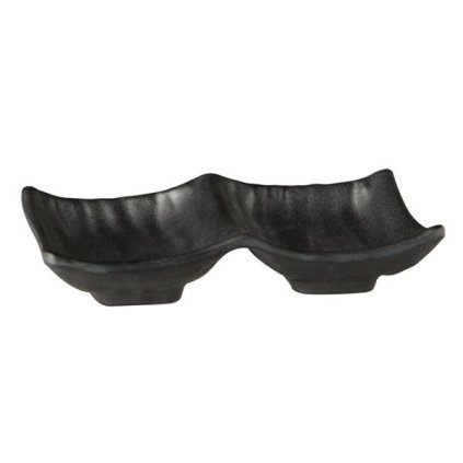 45644 obdelnikova misa z cerneho melaminu 140x90 mm aps zen