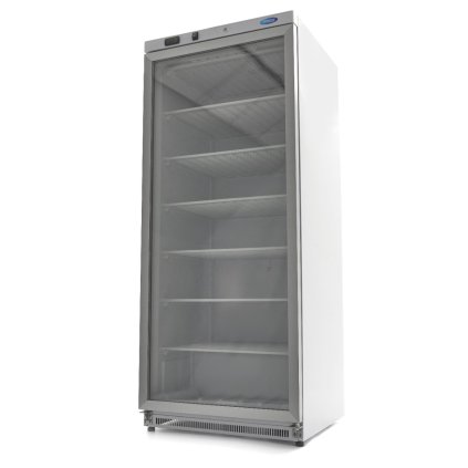 133829 freezer 600l white with glass door