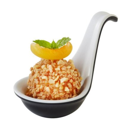 46922 prezentacni lzicka finger food melaminova cerno bila aps halftone