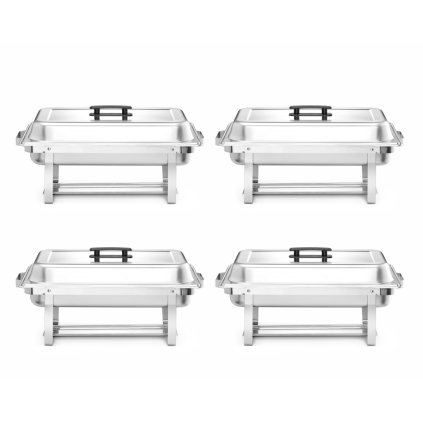 140771 ohrivac jidla chafing sada 4 kusu hendi gn 1 1 7 5l 600x355x h 305mm