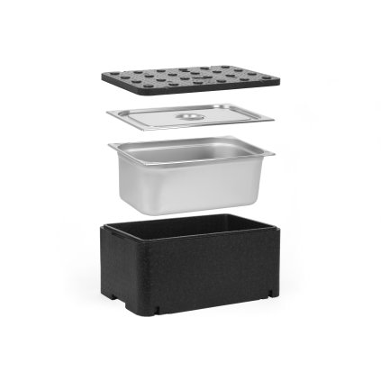 141893 sada gn 1 1 250 mm izolovana nadoba essential line 1x gn 1 1 nadoba 200 mm nerezova ocel viko