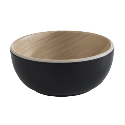 143393 melaminova miska 0 1 l 85x35 mm cerna hneda aps 84931