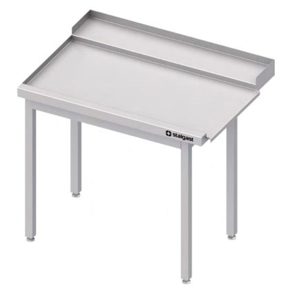 168506 levy vykladaci stul bez police pro mycku nadobi s kapotou 1100x750x880 mm stalgast 9810177110