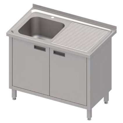 168827 stul s umyvadlem s jednou misou na leve strane a skrinkou 900x700x850 mm stalgast 983877090