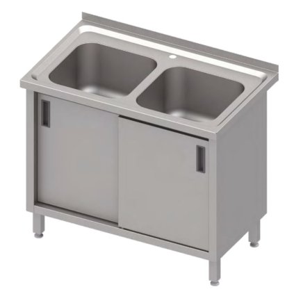 169040 dvojdrezovy stul se skrinkou 1000x600x850 mm stalgast 983996100