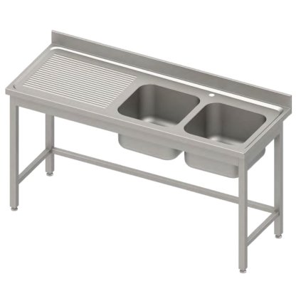 169829 stul s dvojitym drezem na prave strane bez police 1900x600x850 mm stalgast 984556190