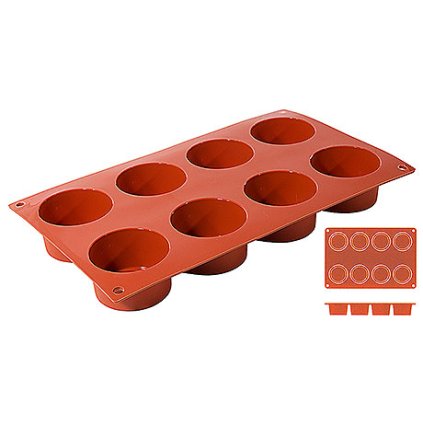 55181 silikonova forma na ramekin 8 formicek o prumeru 60 mm contacto 6636 068