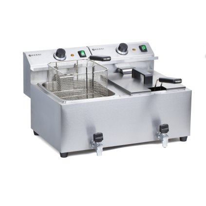 18209 friteza s vypoustecim kohoutkem 2x8 l hendi mastercook