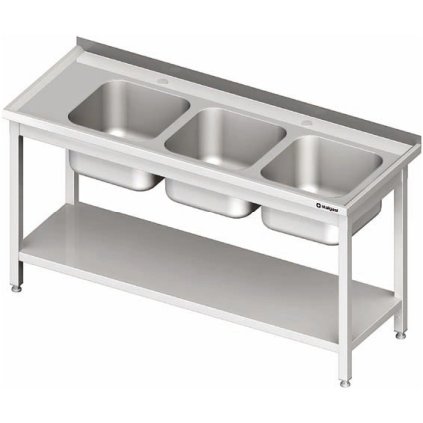 29264 stul s trikomorovym drezem a polici 1700x700x850 mm stalgast 981137170