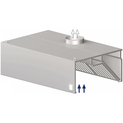 37826 nastenna digestor skrinova 3400x1000x450 mm stalgast 9820610340