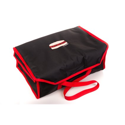 139175 sacek na hamburgery na 12 krabic 150x150x80 mm nylon cerveny s cernym lemovanim furmis tnh