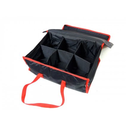 139226 sacek na hamburgery na 12 krabic 150x150x80 mm nylon cerny s cervenym lemovanim furmis tnh