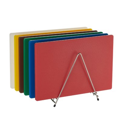 141932 sada nerezovy stojan 6 prkenek haccp 450x300 mm sest barev technica silver line