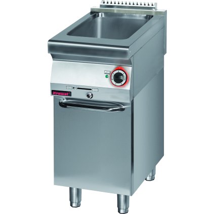 143840 friteza 0 7 kw na uzavrenem podstavci skrine 400x700x900 mm kromet 700 pf 1 s d