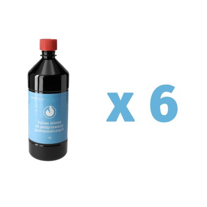 145499 sada 6 x gelove palivo pro 1000 ml ohrivace technica 510102