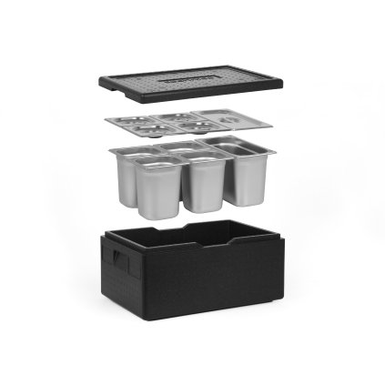 145307 sada termoizolacni nadoba gn 1 1 200 mm silver line 1x nadoba gn 1 3 4x gn 1 6 200 mm z nerezove oceli vika