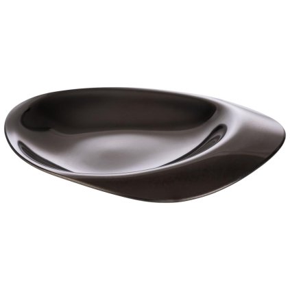 167237 servirovaci talir 85x80x10 mm cerny 4 ks aps pebbles