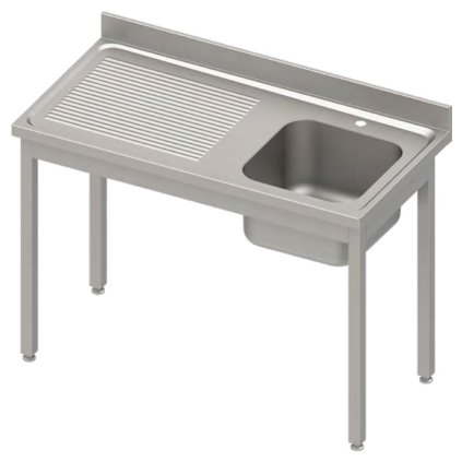 169262 stul s umyvadlem s jednou misou na prave strane bez police 900x700x850 mm stalgast 984417090