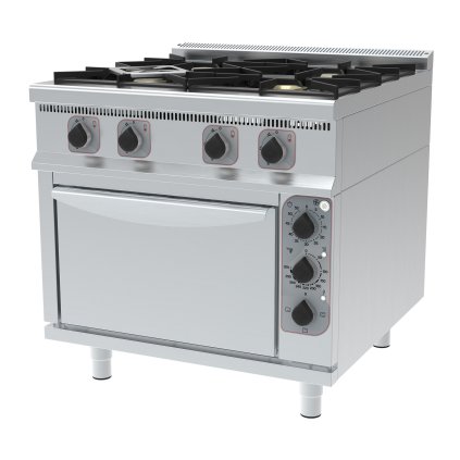 170786 plynovy sporak 4 plotynky volne stojici elektricka trouba rada 900 20 3 kw 900x900x900 mm technica 249520