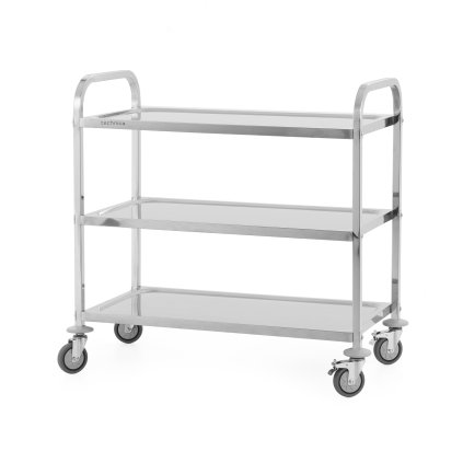 5385 4 vozik cisnicky 3 policovy uchyt s hranatym profilem 900x500x950 mm technica silver line