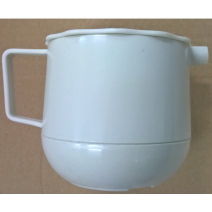 KANVICA NA KÁVU S VIEČKOM PLAST BIELA | ABNER, 28309