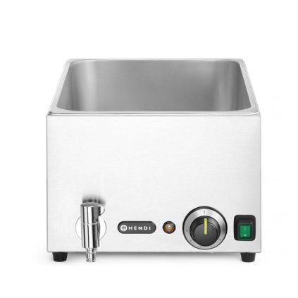 Vodný kúpeľ stolný (bain marie) GN 1/1 150mm s vypúšťacím kohútikom | HENDI, Kitchen Line