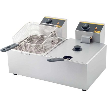 36398 friteza dvojita 540x420x270 mm 2x5 l gredil 746100