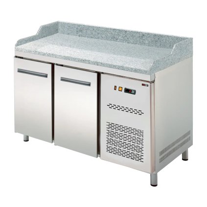 Stôl chladiaci elektrický GN 1/1, pizza, 2 dvere, bez vitrínky | REDFOX - RTP 2D