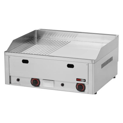Grilovacia doska 65x48 plynová chrómovaná kombinovaná stolná | REDFOX - Neobjednávať-FTHRC 60 G